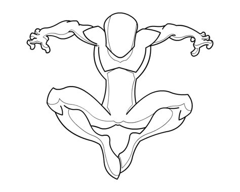 Spiderman Body Template